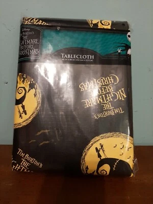 Disney The Nightmare Before Christmas Oogie Tablecloth 60x84 Inch New - Image 1 of 2