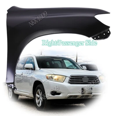 Primed Steel Fender For 2008-2010 Toyota Highlander Front Passenger Right Side - Image 1 of 4