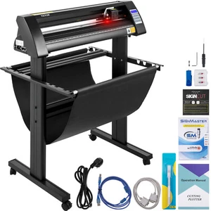 VEVOR Plotter da Taglio Vinile Semiautomatico da 720 mm con Luce Guida a LED - Foto 1 di 12