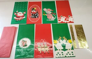 Sally Foster Holiday Gift Bags Assortment 7 Bags 7 Medallion Closures & Tissue - Picture 1 of 24