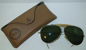 Occhiali da sole vintage Ray Ban Aviator Shooter stile "Bullet Hole" USA ottimi - Foto 1 di 10