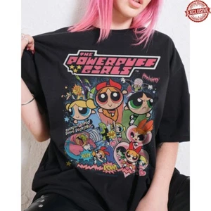 Powerpuff Mädchen Vintage Unisex Handarbeit T-Shirt Geschenk volle Größe S-4XL - Bild 1 von 8