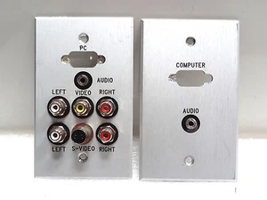 PANEL CRAFTERS PC, AUDIO, VIDEO, S-VIDEO Y COMPUTADORA, AUDIO PLACAS DE PARED DE ALUMINIO  - Imagen 1 de 2