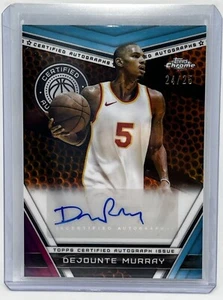 Autografo 2023-24 Topps Chrome Orange Basketball Chrome Dejounte Murray #ed/25 - Foto 1 di 2