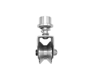 2L-1V 2.28" Sliding Gate Roller Stainless Steel V Groove Wheel w/ Bracket - Picture 1 of 1