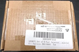 Juego de 6 inyectores de combustible 280158005 para Nissan Altima y Máxima '04-07 Quest '04-09 NUEVO - Imagen 1 de 3