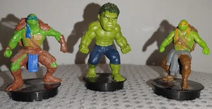 SNAPCO TMNT MUTANT & Incredible Hulk 2.5" FIGURE DRINK LID Toppers - Lot of 3 - Picture 1 of 6
