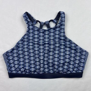 Athleta 34D tangeres Bikini-Oberteil mit hohem Ausschnitt - Bild 1 von 7