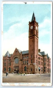 Postal IN 1909 Indianapolis Union Station N7 - Imagen 1 de 2