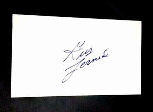 GUS ZERNIAL PHILADELPHIA ATHLETICS OUTFIELDER STAR AUTOGRAPHED INDEX CARD 3X5 - Picture 1 of 1