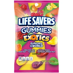 LIFE SAVERS Exotics Gummy Candy, 7 oz Bag - Picture 1 of 6