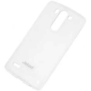 JEKOD CUSTODIA ORIGINALE SILICONE COVER RETRO TPU CASE LG G3 S DUAL SIM BIANCA - Foto 1 di 4