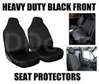 1+1 Front Black HD Van Seat Covers Pair Heavy Duty Nylon For Nissan NV200 09 on