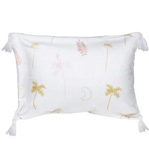 Good Vibes 42cm Inflatable Beach Pillow w/ Tassels Travel Cushion Coco & Waves - Picture 1 of 2