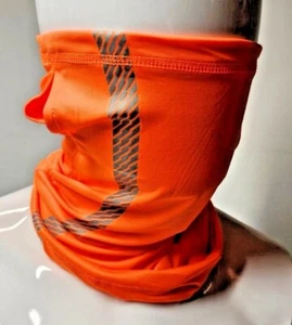 ORANGE Face Mask Sun Shield Neck Gaiter Balaclava Neckerchief Bandana Headband - Picture 1 of 22