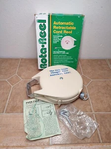 NOS Vintage Retractable Cord Reel Clothes Line Automatic 40 ft in Box Unused - Picture 1 of 14