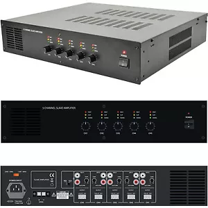 5 x 60 W sistema amplificatore mixer multizona 100 V 8 Ohm splitter interruttore altoparlante HiFi - Foto 1 di 12