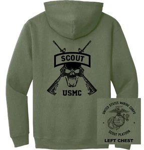 USMC - Scout Platoon Hoodie - Picture 1 of 9