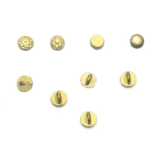 72 PCS Mini Shank Button 4mm Metal Buckle Doll Clothing Sewing Accessories DIY - Picture 1 of 9