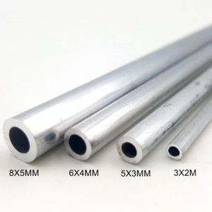 Aluminium rundes Rohr Hohles Aluminiumrohr3/5/6/8mm in für Heimwerker 100/200mm - Picture 1 of 9