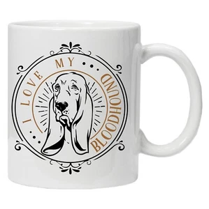 I Love My Bloodhound 2 Hundetasse | Haustierliebhaber | Hund | Geschenk | Kaffee Teetasse - Bild 1 von 3