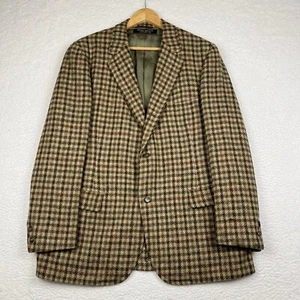 Vintage 60s Brooks Brothers University Shop Blazer Jacket Plaid Union Made USA - Picture 1 of 8