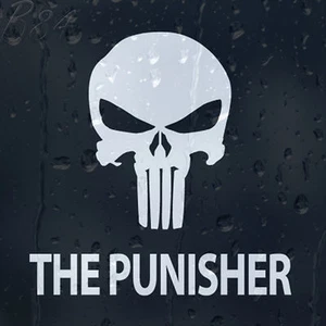 The Punisher Skull Head Car Laptop Decal Vinyl Sticker For Window Bumper Panel - Picture 1 of 2