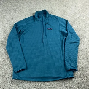 Patagonia Jacket Mens Large Blue R1 Regulator Micro Fleece Hiking Polartec - Picture 1 of 11