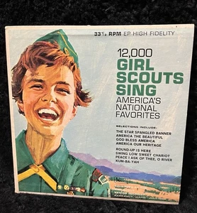 VINTAGE 33 1/3 RPM RECORD 12,000 GIRL SCOUTS SING FARRAGUT IDAHO JULY 1965 - Picture 1 of 2