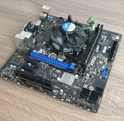 MSI Mainboard H97M‑E35 + Intel Pentium G3220 + 8 GB RAM – Micro‑ATX - Bild 1 von 4