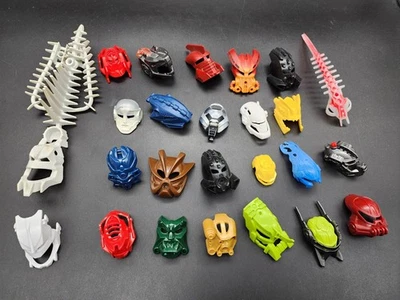 LEGO Bionicle & Hero Máscaras de Fábrica Piezas Sin usar, en caja Construye la tuya propia - Lote de 25 Foto 1 de 4