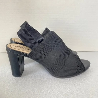 Zapatos de vestir cómodos LifeStride Afton con cordones para mujer 8M negros punta abierta Foto 1 de 4