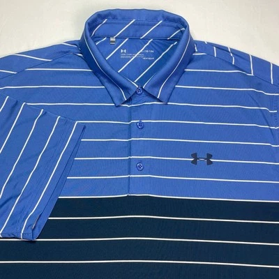Under Armour Mens Heatgear Loose Fit Performance Golf Polo Shirt Size XL - Image 1 of 4