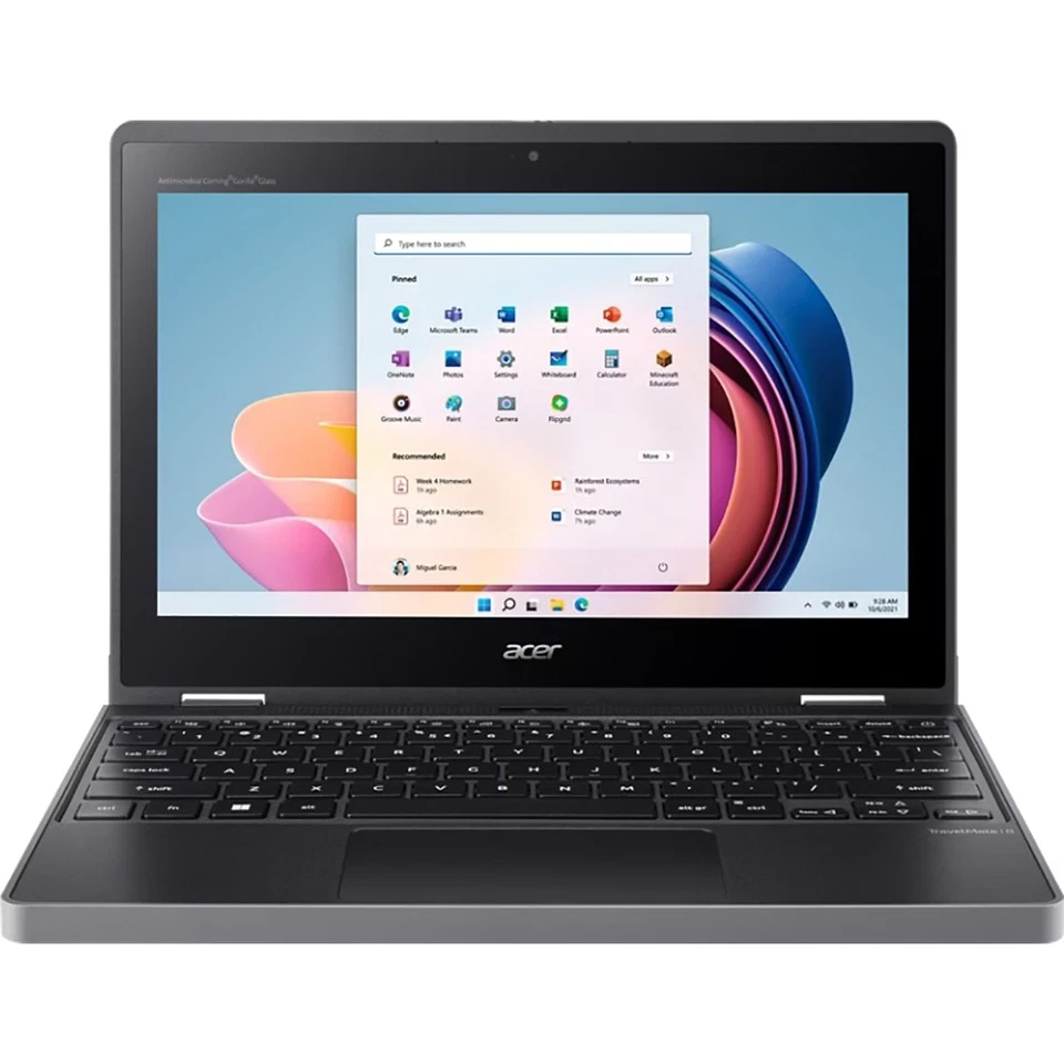 Acer NX.VZ3AA.002 TravelMate B3 Spin Touchscreen Notebook 11.6" N100128GB SSD