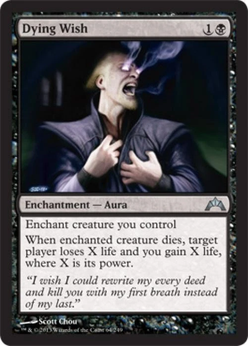 Dying Wish - Medium Play MTG Gatecrash - Image 1 of 1