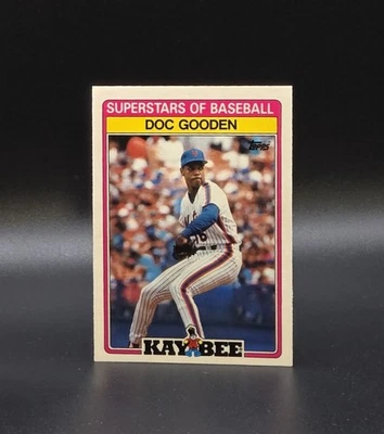 1989 Topps Kay Bee Superstars of Baseball DWIGHT DOC GOODEN Card #14 NY Mets - Image 1 of 2
