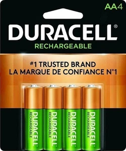 4 Duracell AA Pre Charged Rechargeable 2500mAh NiMH Battery - Picture 1 of 2