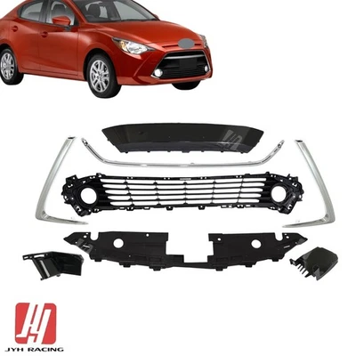 For Toyota Yaris IA 2016-18 Front Upper Lower Grille/Trim/Radiator Cover/Bracket Foto 1 de 4