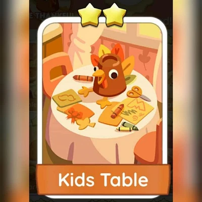 1 x Kids Table sticker (⭐⭐) set 8 - Mono_poly_ Go sticker (Fast sending)