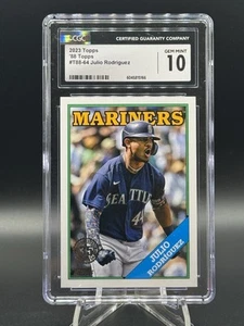 2023 Topps Series 1 - 1988 Topps Baseball Julio Rodriguez #T88-64 CGC 10 - Picture 1 of 2