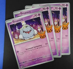 4x Pokémon TCG Halloween Trick Or Trade 2024 GREAVARD #42/91 Playset Regular - Picture 1 of 2