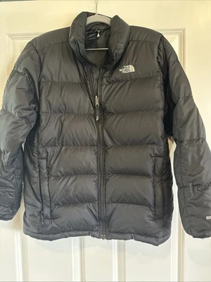 The North Face 550 Down Fill Zip Puffer Jacket Black Boys  XL X-Large 18/20 - Image 1 of 4