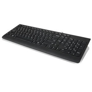 Lenovo 300 USB Wired Keyboard, Ergonomic, Adjustable Tilt, Win 7/8/10, Black - Picture 1 of 6
