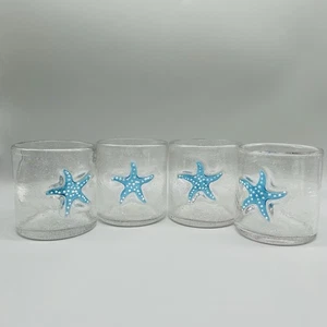 4er Set Lenox Seestern Bubble Glas Double Old Fashioned Gläser - Bild 1 von 13