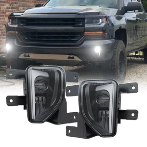 LED Fog Lights Assembly Compatible with 2016 2017 2018 Chevy Silverado 1500 m... - Picture 1 of 7