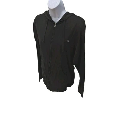 Diamond Supply Co Hoodie Zip Sweatshirt Womens S Black Long Sleeve #2500 - Image 1 of 4