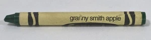 Vintage Retired Crayola Crayon Granny Smith Apple Binney & Smith Made In USA - Picture 1 of 3