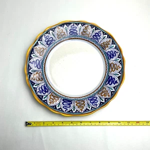 DIP A MANO (PINTADO A MANO) HECHO EN ITALIA PLACA FIRMADA DECORACIÓN APROX 10 X 10 - Imagen 1 de 2