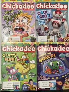 Chickadee Kids Fun magazine Age 6-9 Comics Puzzles Animals Crafts Jokes Robots - Picture 1 of 5