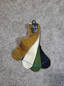 Paquete de 4 calcetines informales Stance Icon unisex medianos para hombre 6-8,5 para mujer 8-10,5 - Imagen 1 de 6